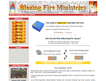 Tablet Screenshot of blazingfireministries.org